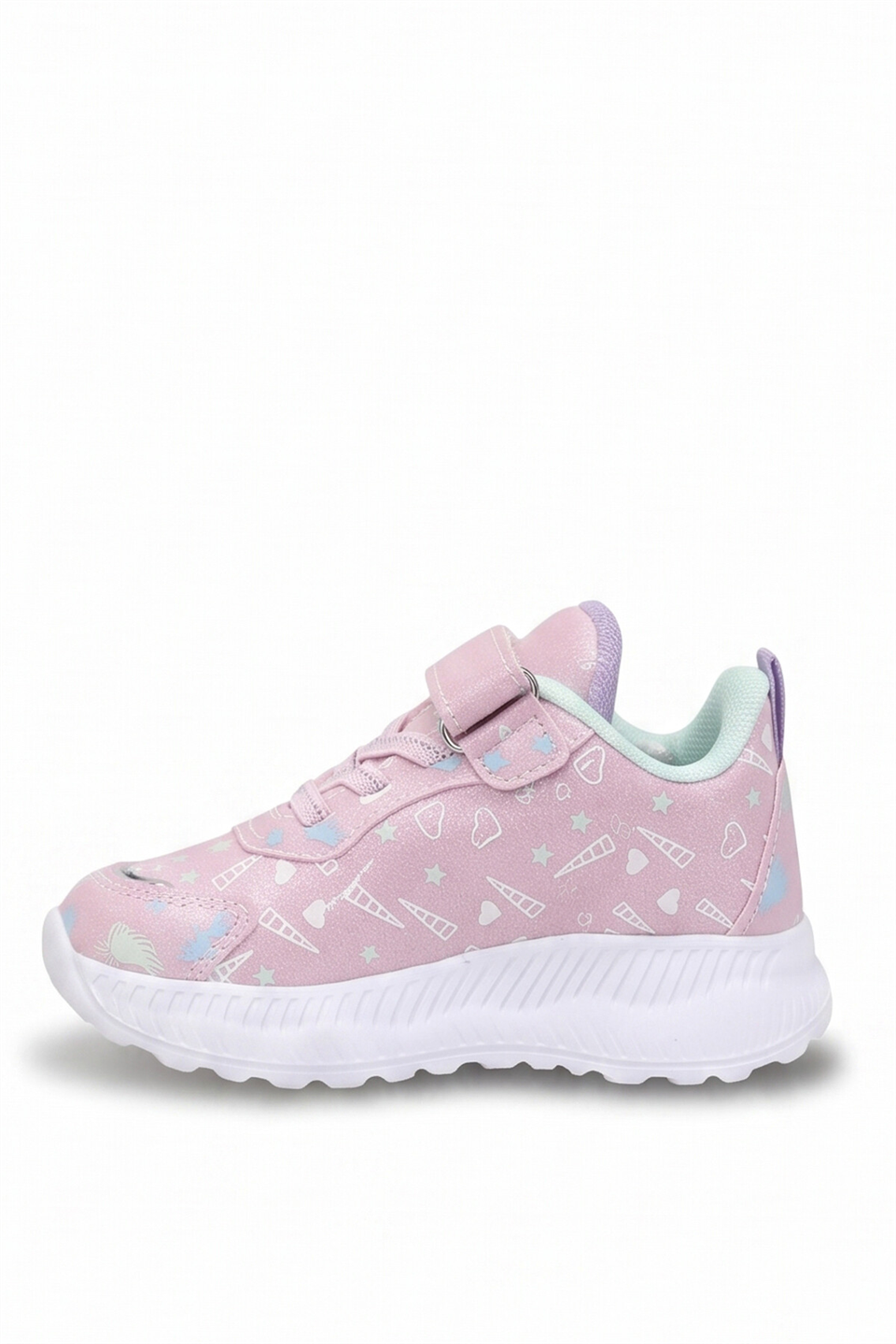 Elit 26YASEV727 Patik Kız Çocuk Işıklı Klasik Sneaker Pudra