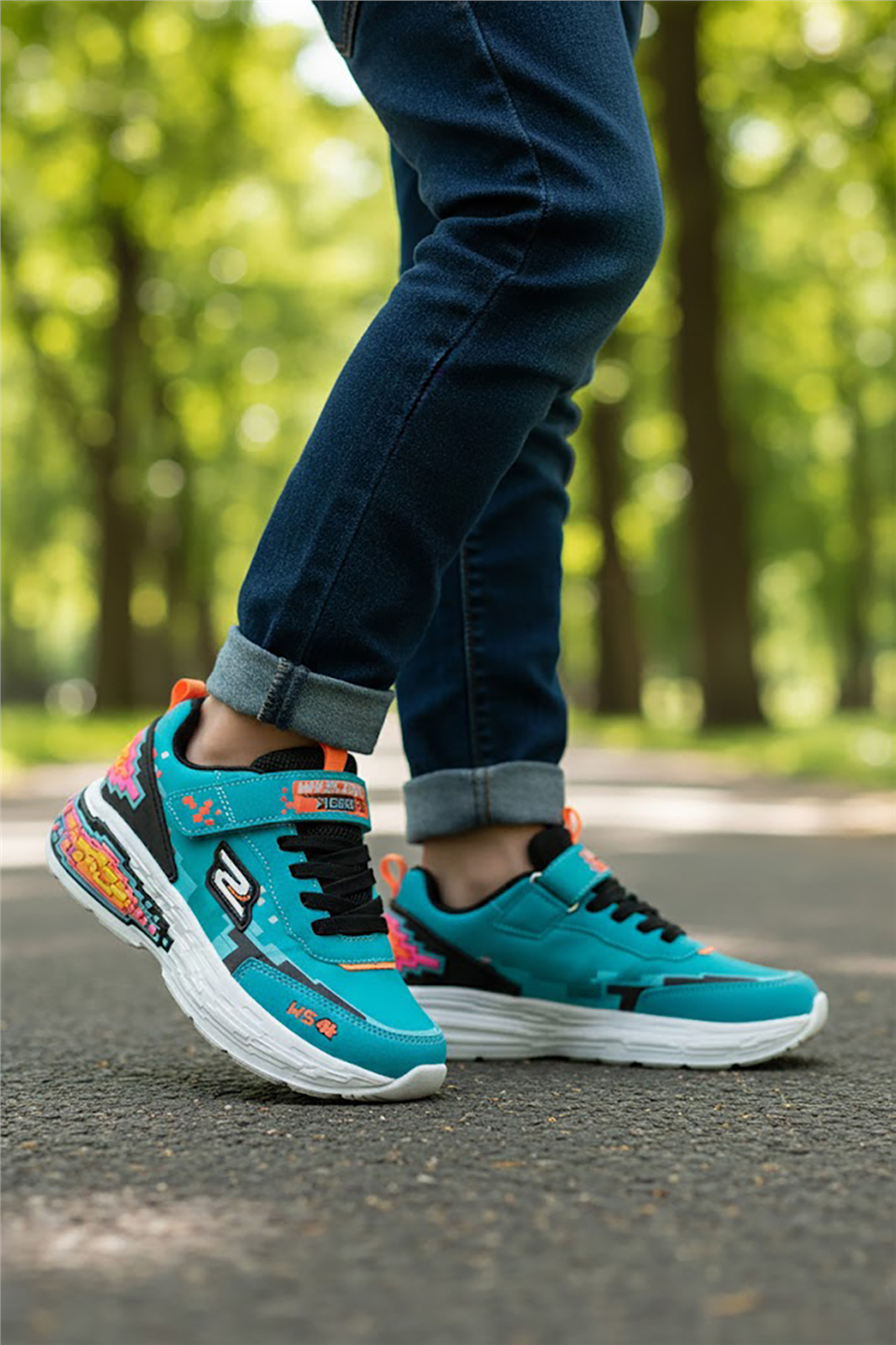Elit 26YASWS0076 Filet Erkek Çocuk Klasik Sneaker Turkuaz