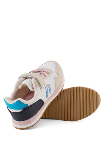 Elit ArsPRAG Filet Kız Çocuk Spor Ayakkabı Beyaz - Pudra