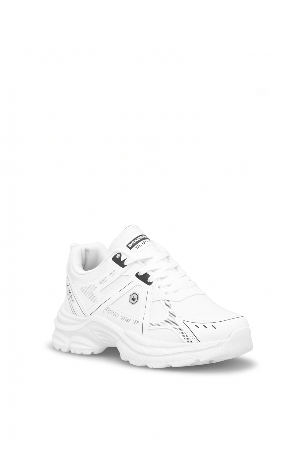 Elit ASENS4338 Erkek Klasik Sneaker Beyaz - Siyah