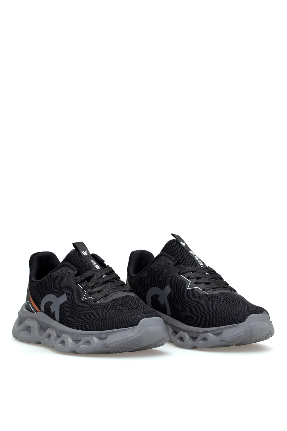 Elit ASENS4342 Erkek Klasik Sneaker Siyah - Füme