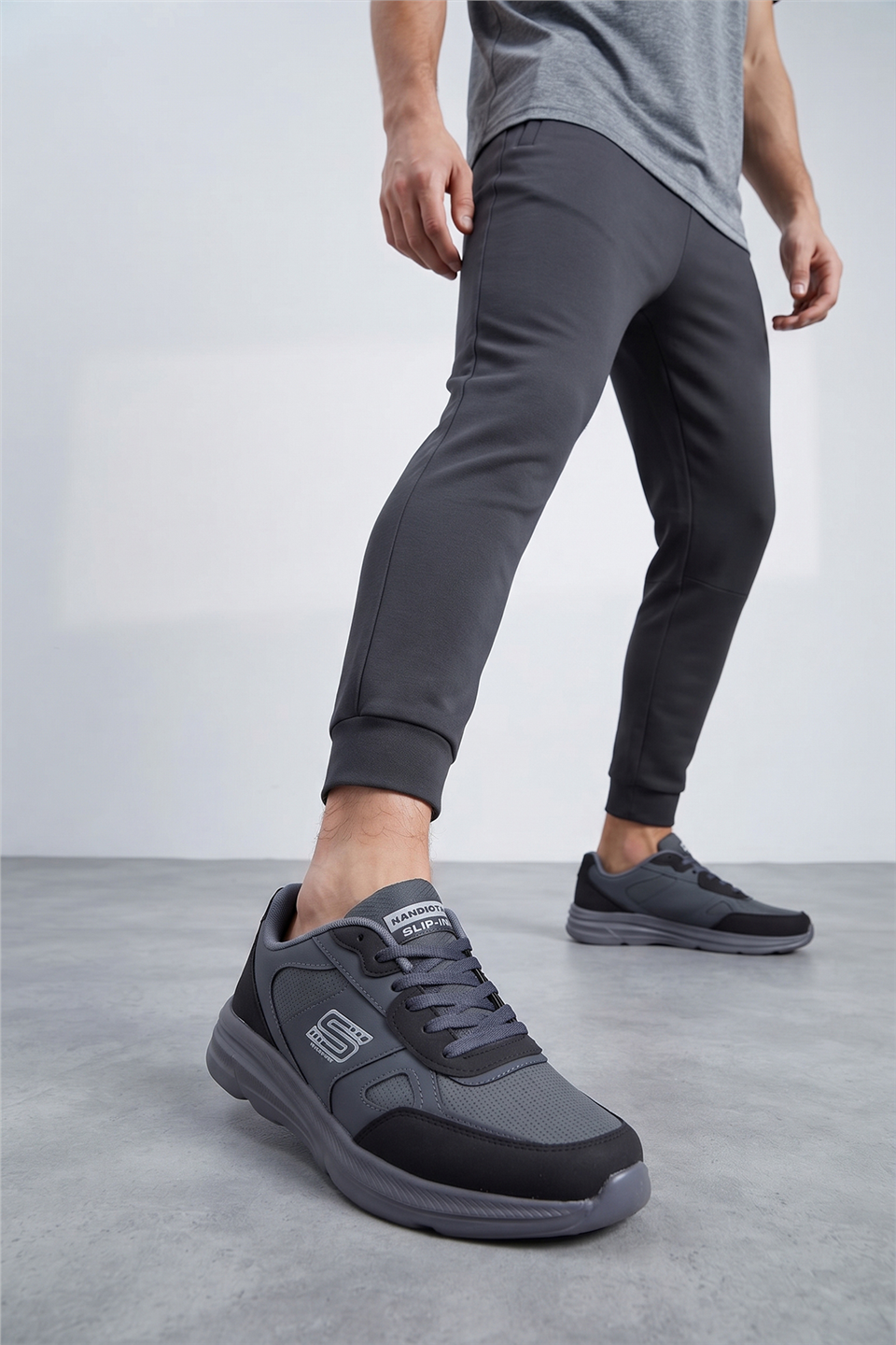 Elit ASENS4349 Erkek Klasik Sneaker Füme