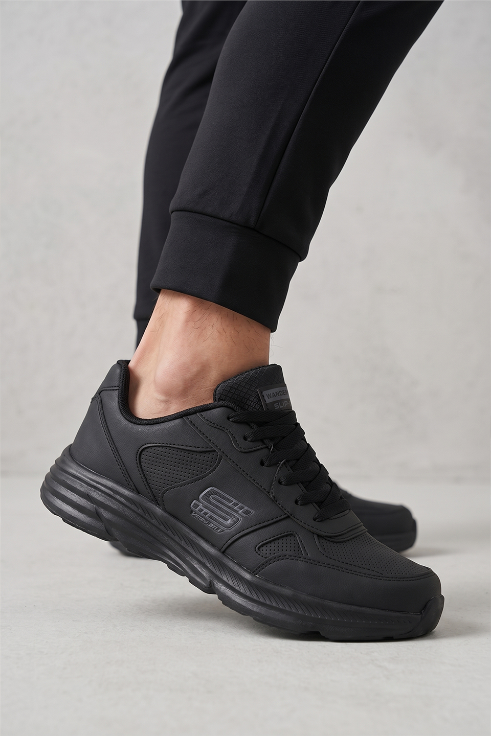 Elit ASENS4349 Erkek Klasik Sneaker Siyah