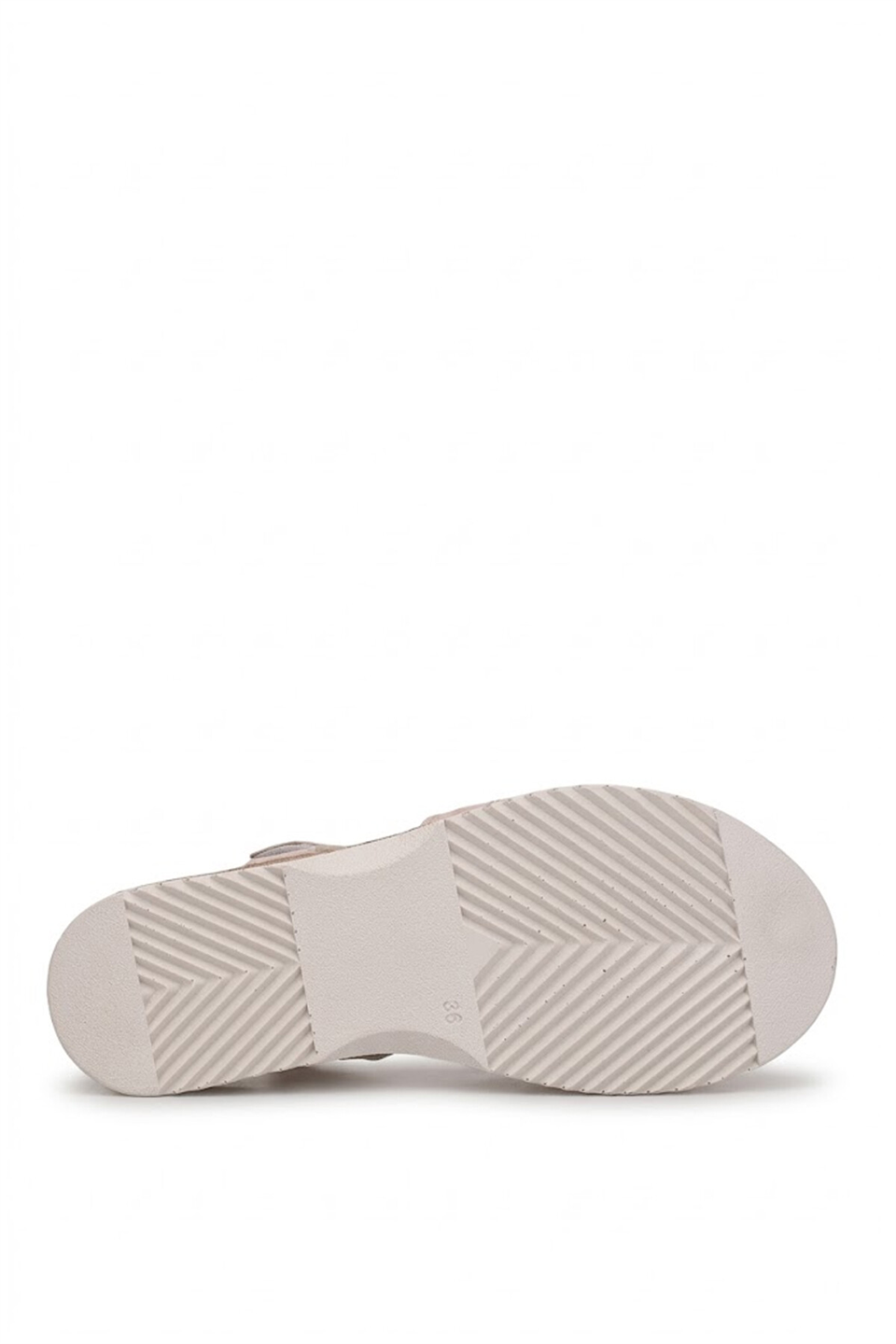 Elit ASIRM2613 Kadın Hakiki Deri Dolgu Topuk Sandalet Bej