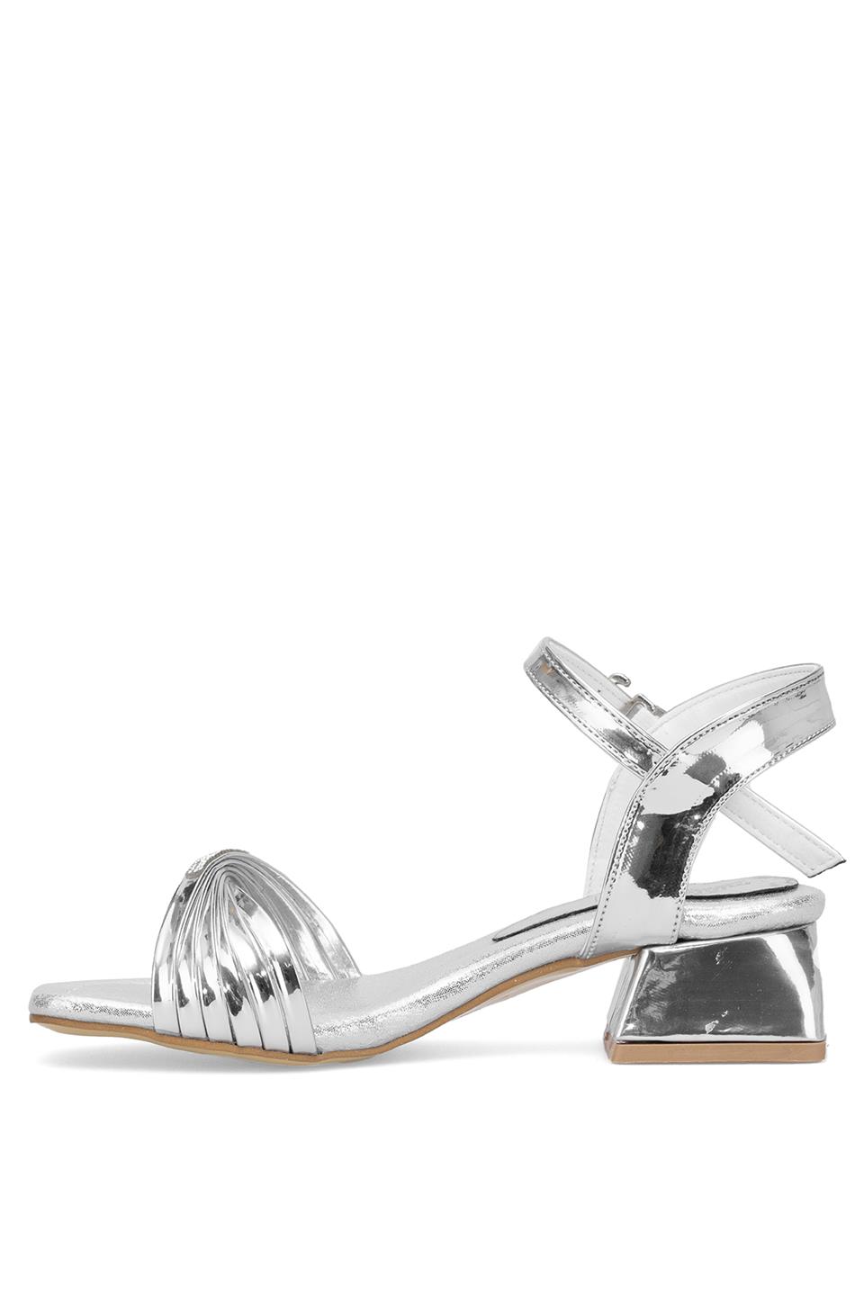 Elit ASK-F-40-25Y Filet Kız Çocuk Abiye Ayakkabı Gümüş