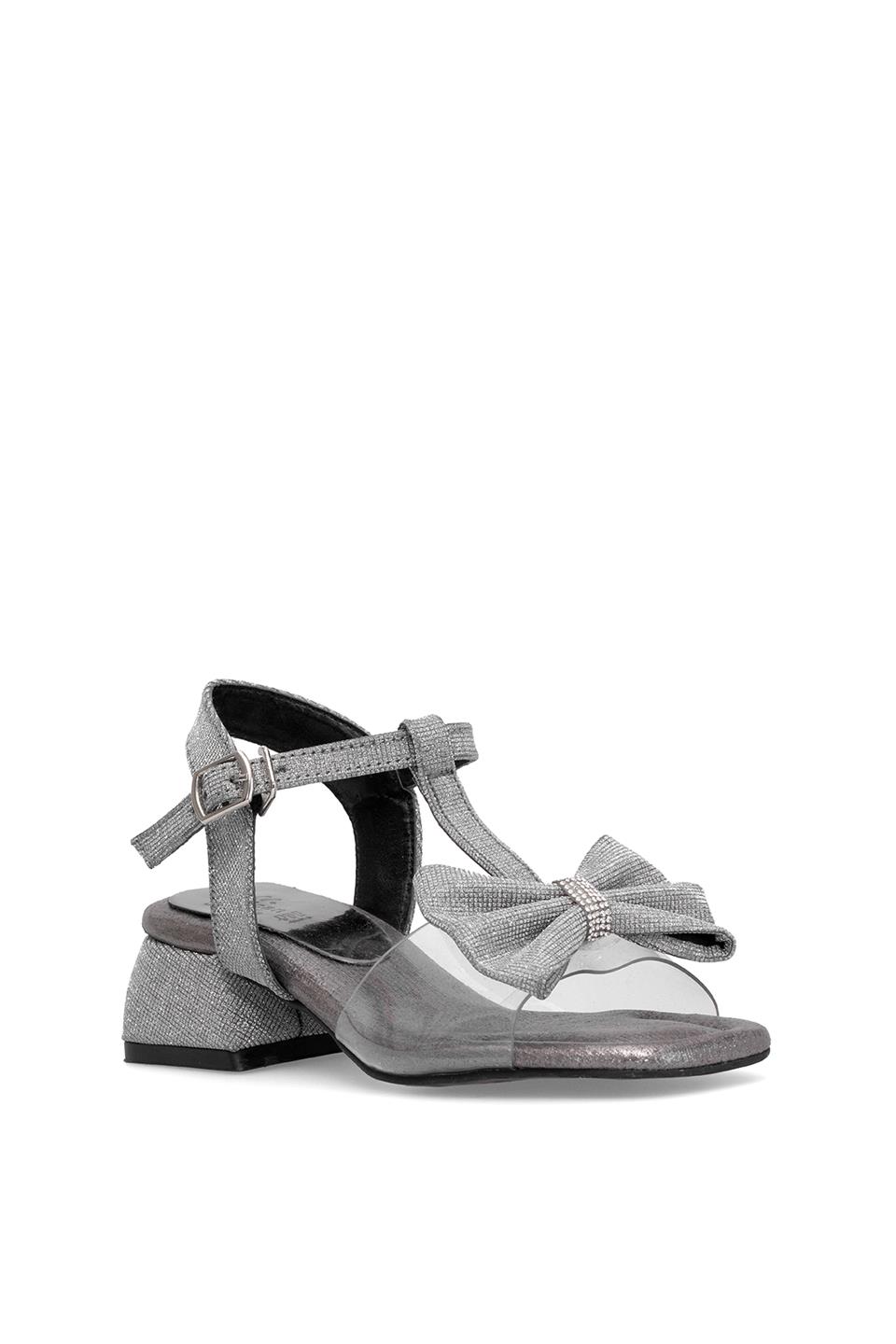 Elit ASK-F-42-25Y Filet Kız Çocuk Abiye Ayakkabı Platin