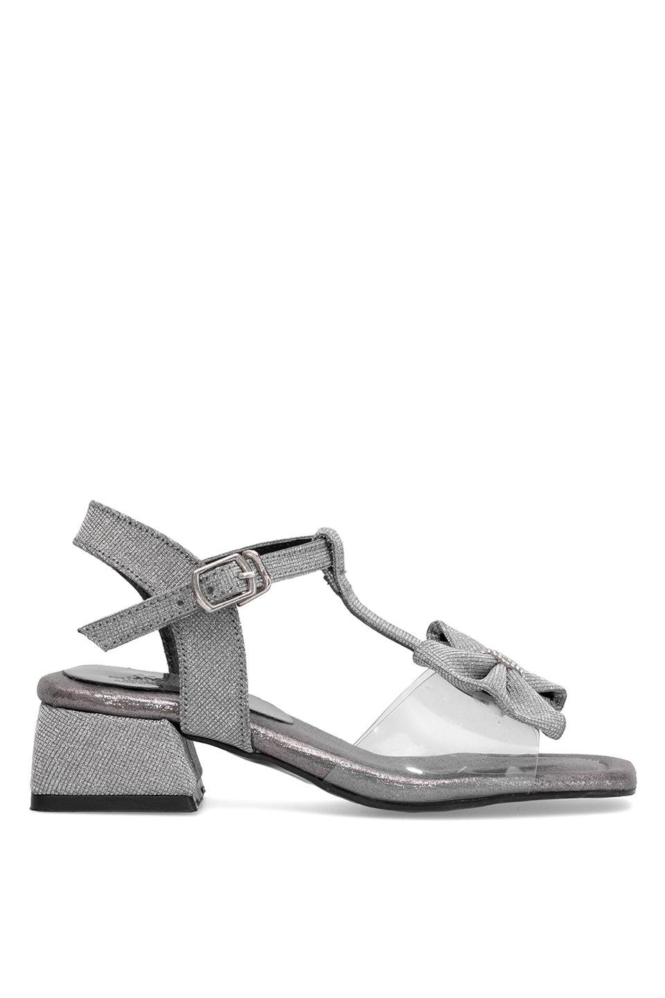 Elit ASK-F-42-25Y Filet Kız Çocuk Abiye Ayakkabı Platin