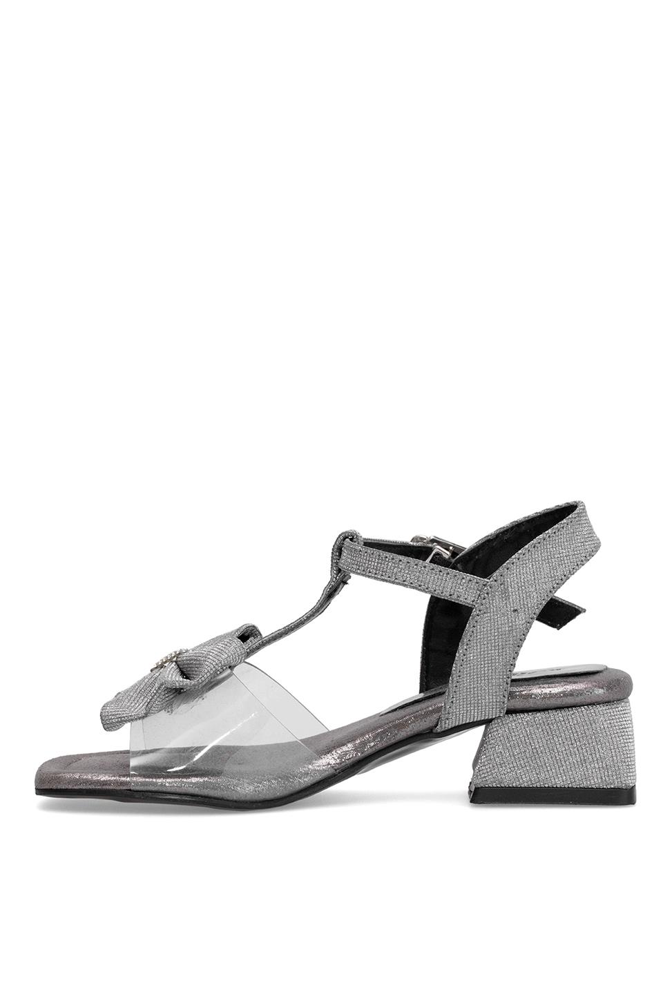 Elit ASK-F-42-25Y Filet Kız Çocuk Abiye Ayakkabı Platin