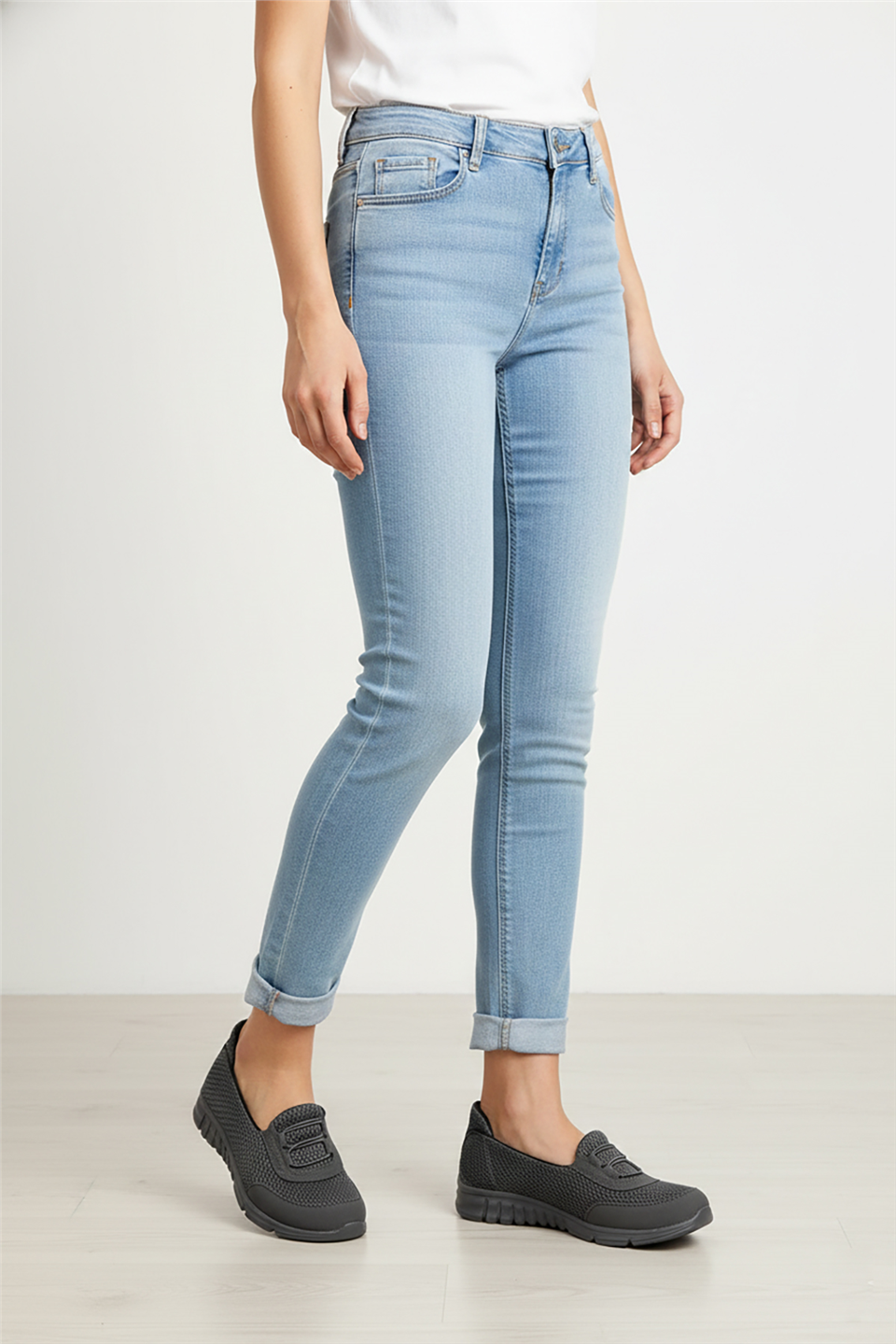 Elit ASPRF04 Anatomik Memory Taban Kadın Yürüyüş Ayakkabısı Füme