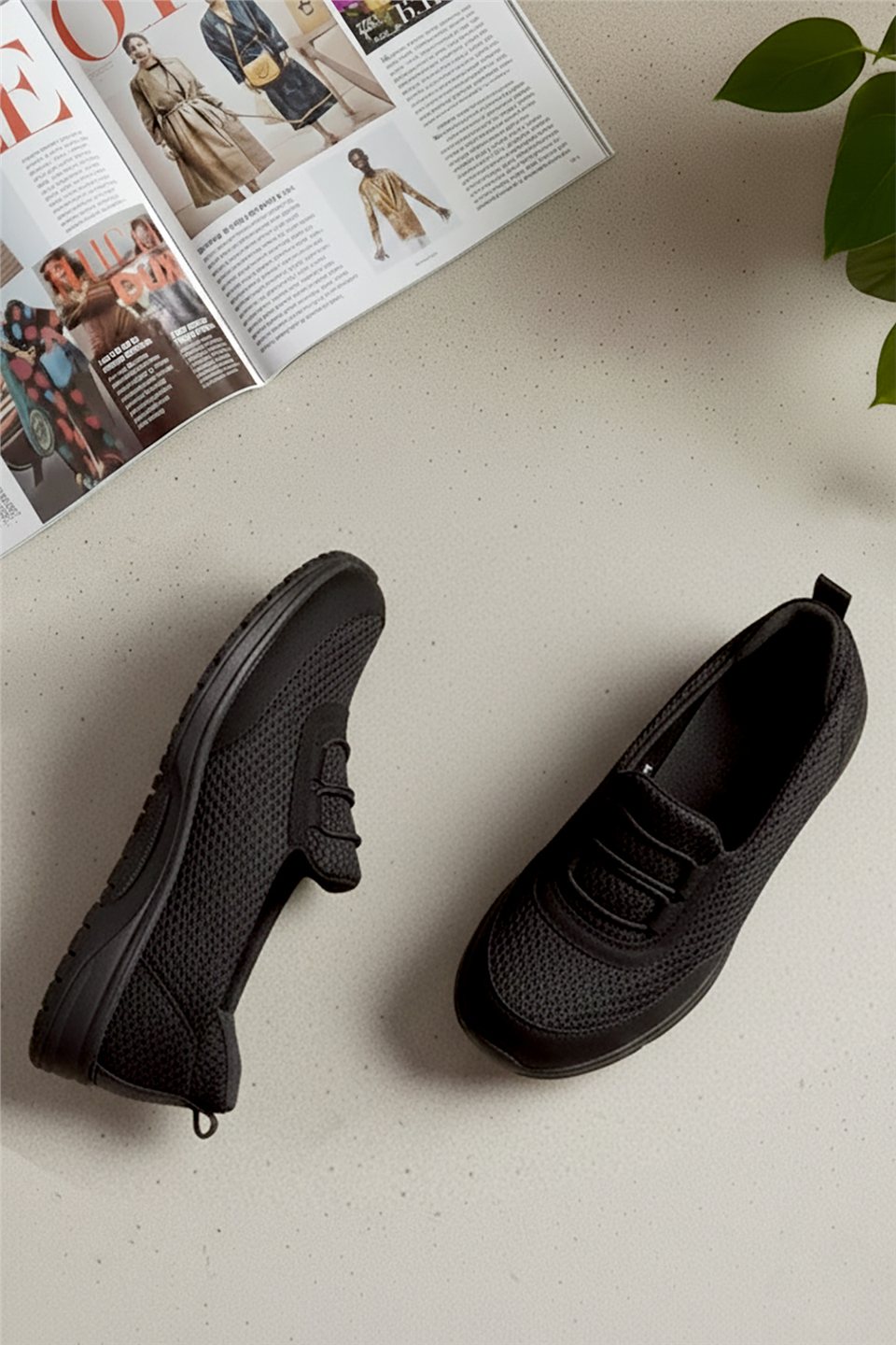 Elit ASPRF04 Anatomik Memory Taban Kadın Yürüyüş Ayakkabısı Siyah