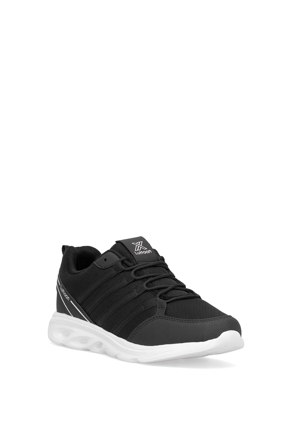 Elit ASPRT4138 Erkek Klasik Sneaker Siyah - Beyaz