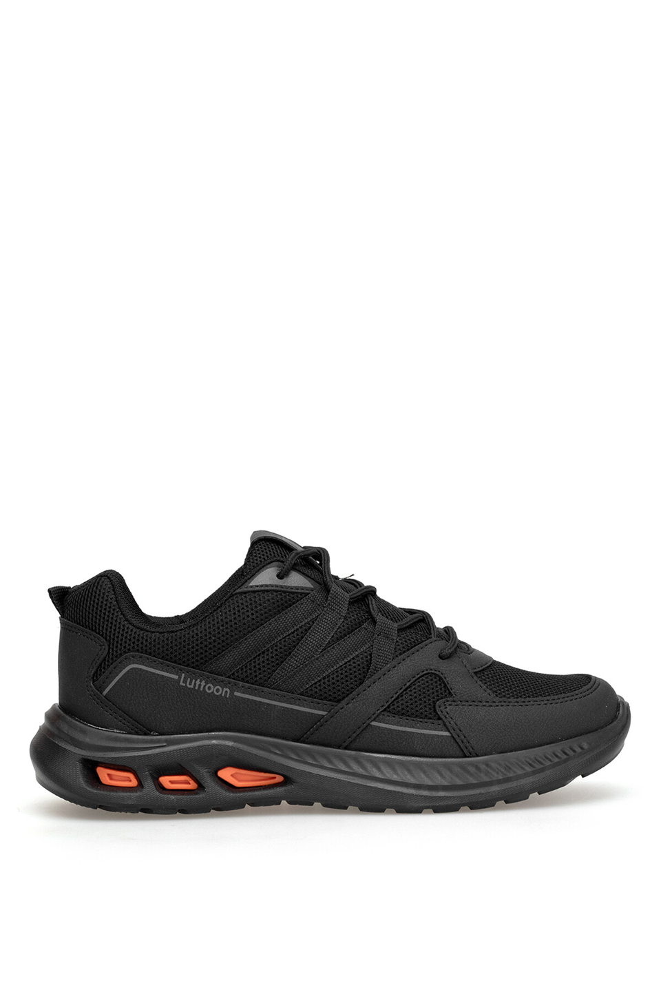 Elit ASPRT4157 Erkek Klasik Sneaker Siyah - Füme