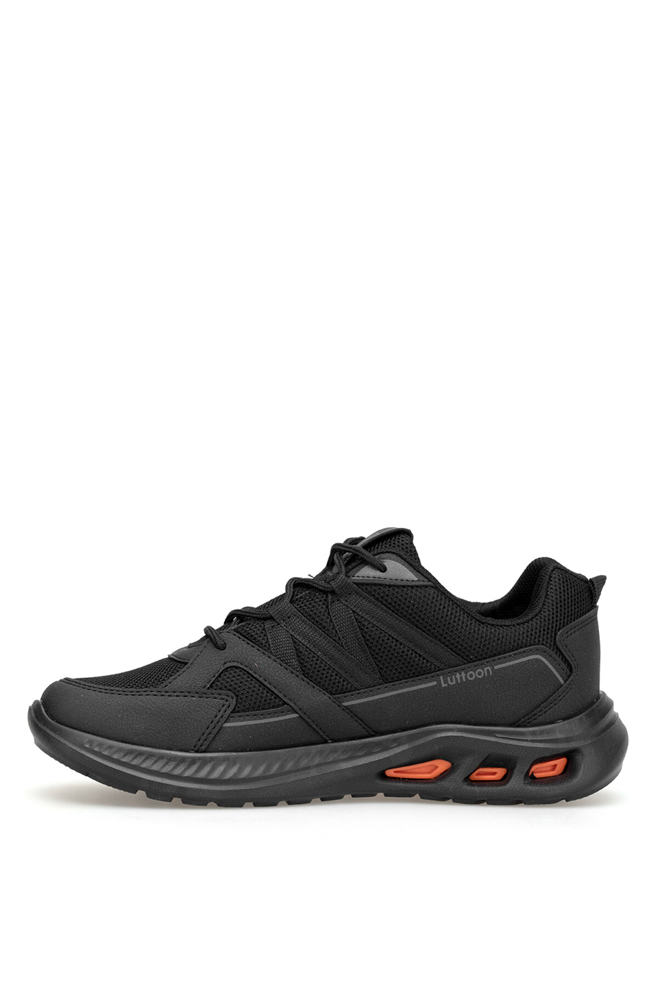 Elit ASPRT4157 Erkek Klasik Sneaker Siyah - Füme