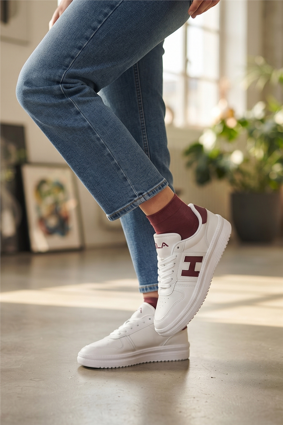 Elit ASQLA1457 Kadın Klasik Sneaker Beyaz