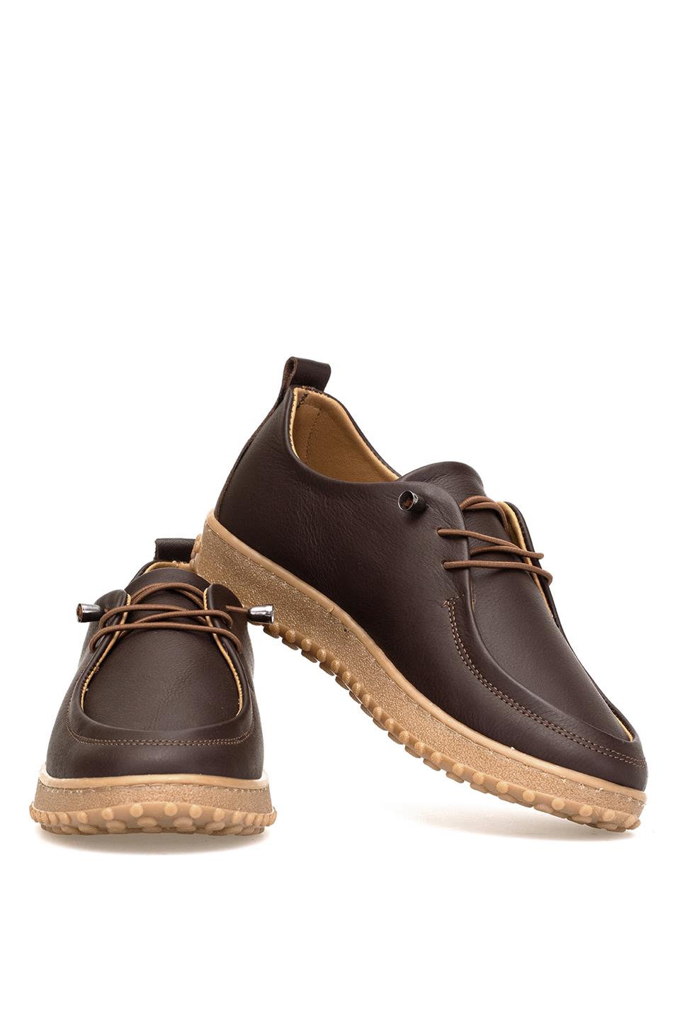 Elit ASSCL100 Kadın Hakiki Deri Casual Ayakkabı Kahverengi