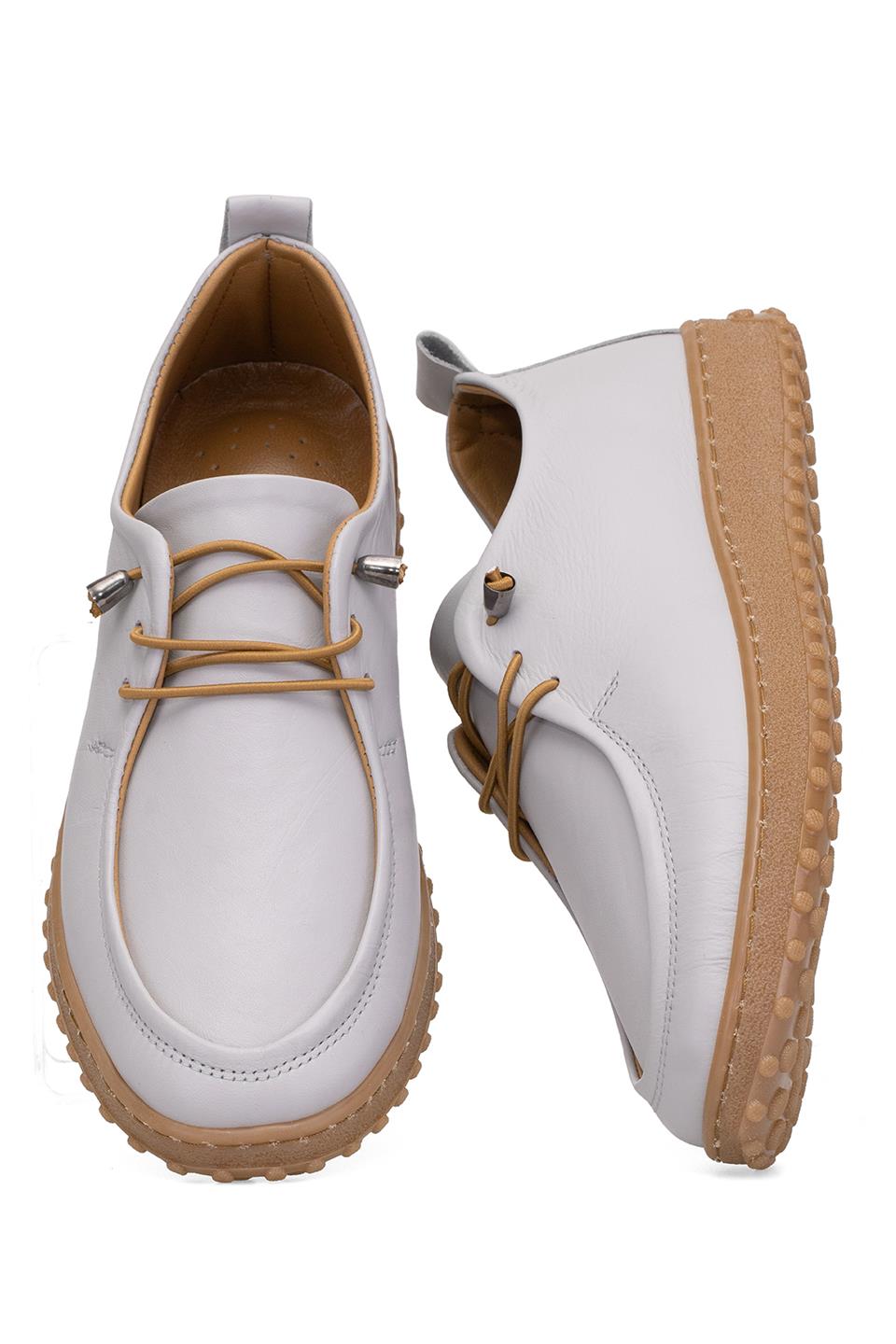 Elit ASSCL100 Kadın Hakiki Deri Casual Ayakkabı Gri