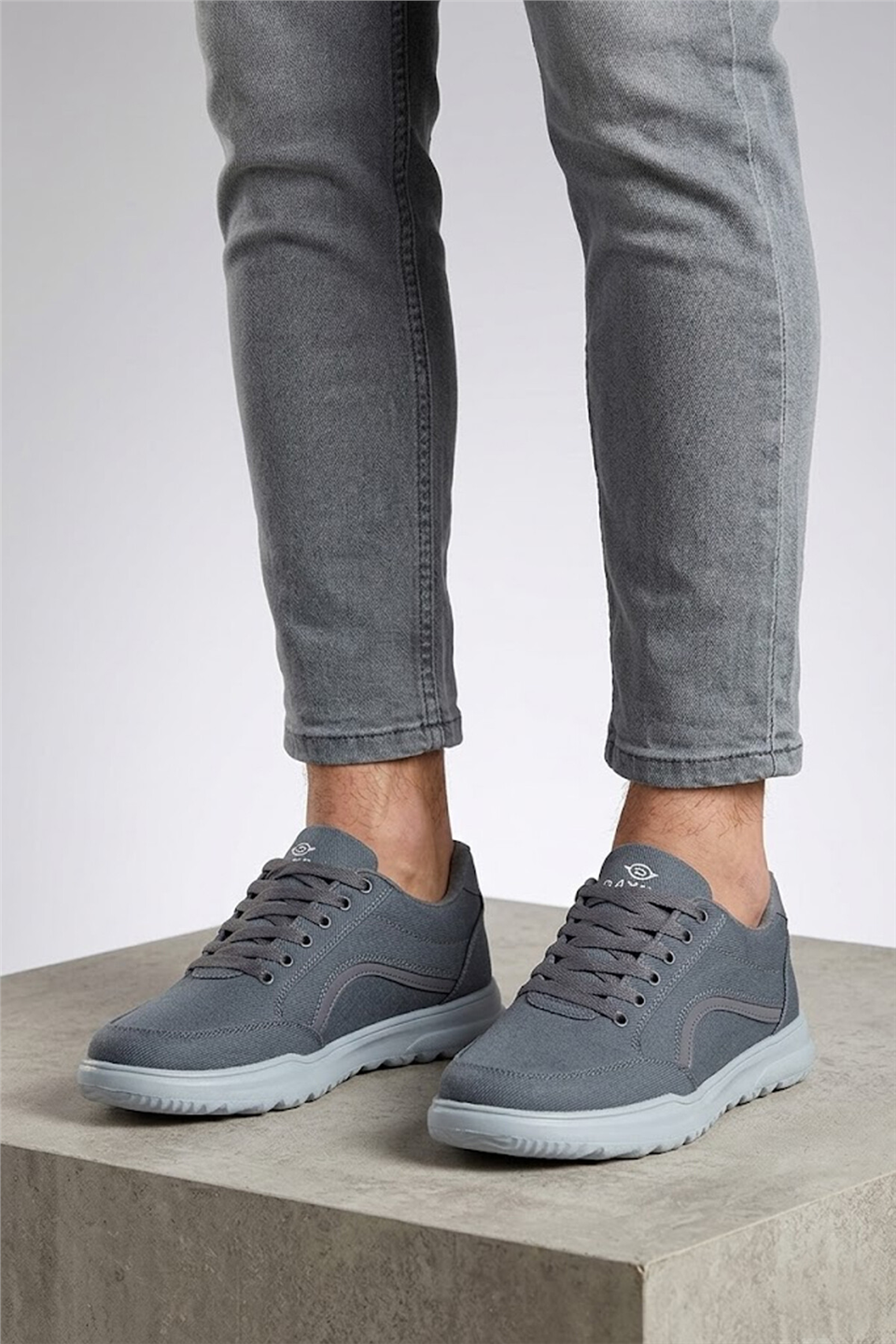 Elit ASYLD228 Erkek Klasik Sneaker Füme
