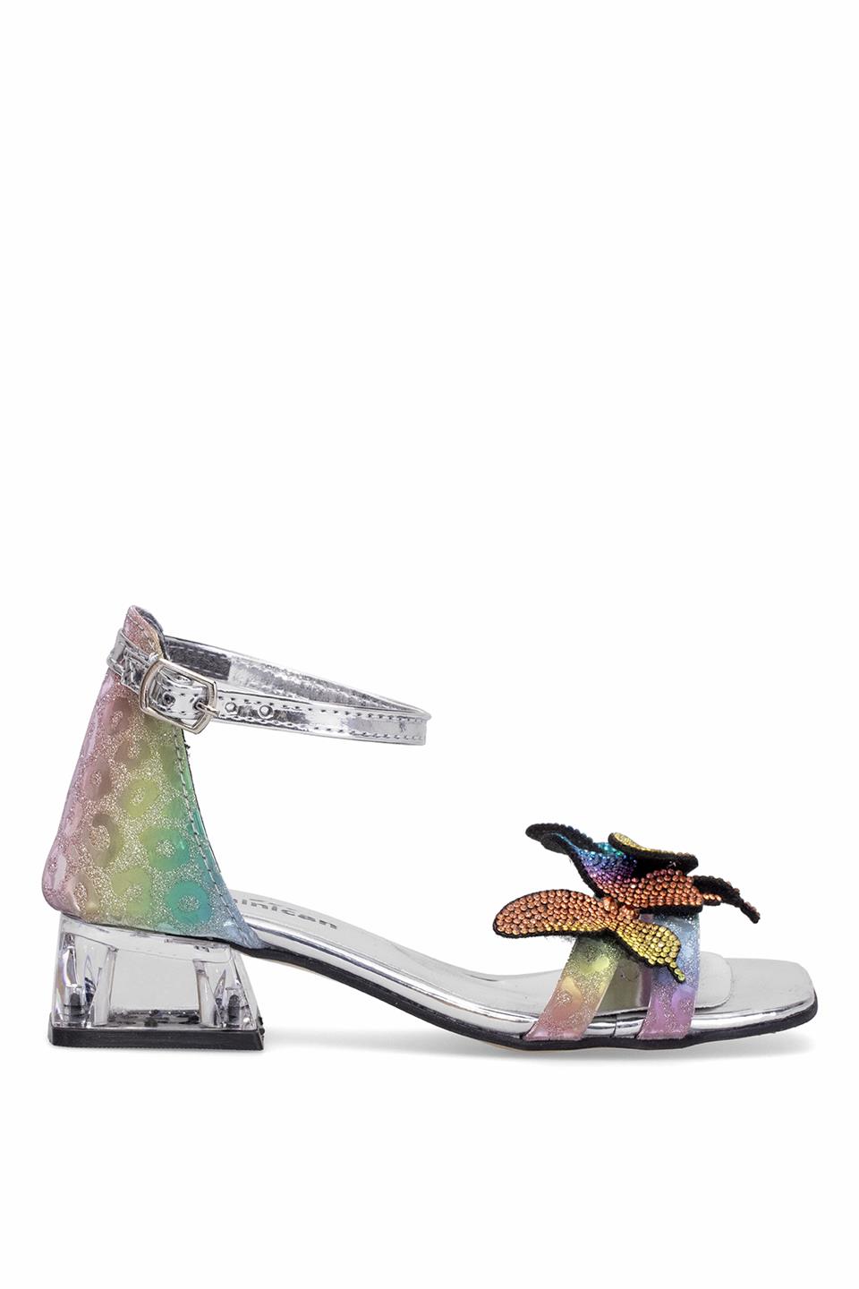 Elit BR-F-150-25Y Filet Kız Çocuk Abiye Ayakkabı Gökkuşağı