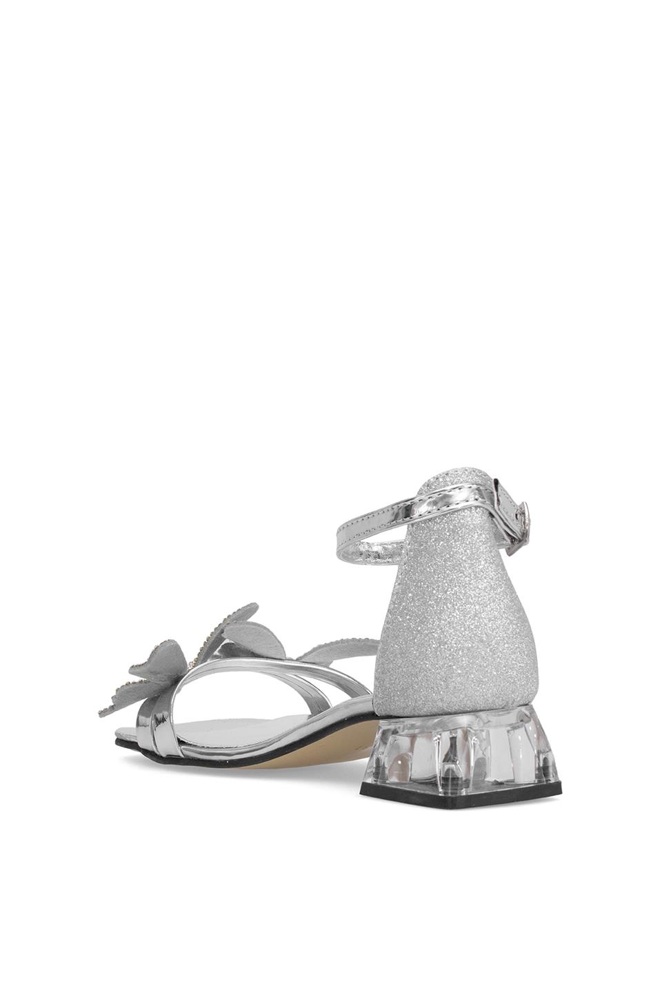 Elit BR-F-150-25Y Filet Kız Çocuk Abiye Ayakkabı Gümüş