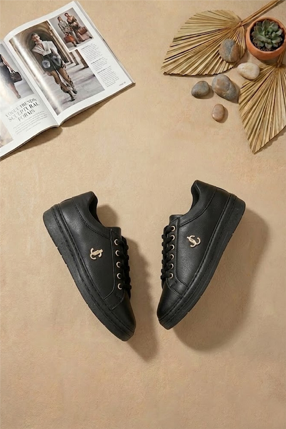 Elit BTFLRMRC-5400 Kadın Klasik Sneaker Siyah