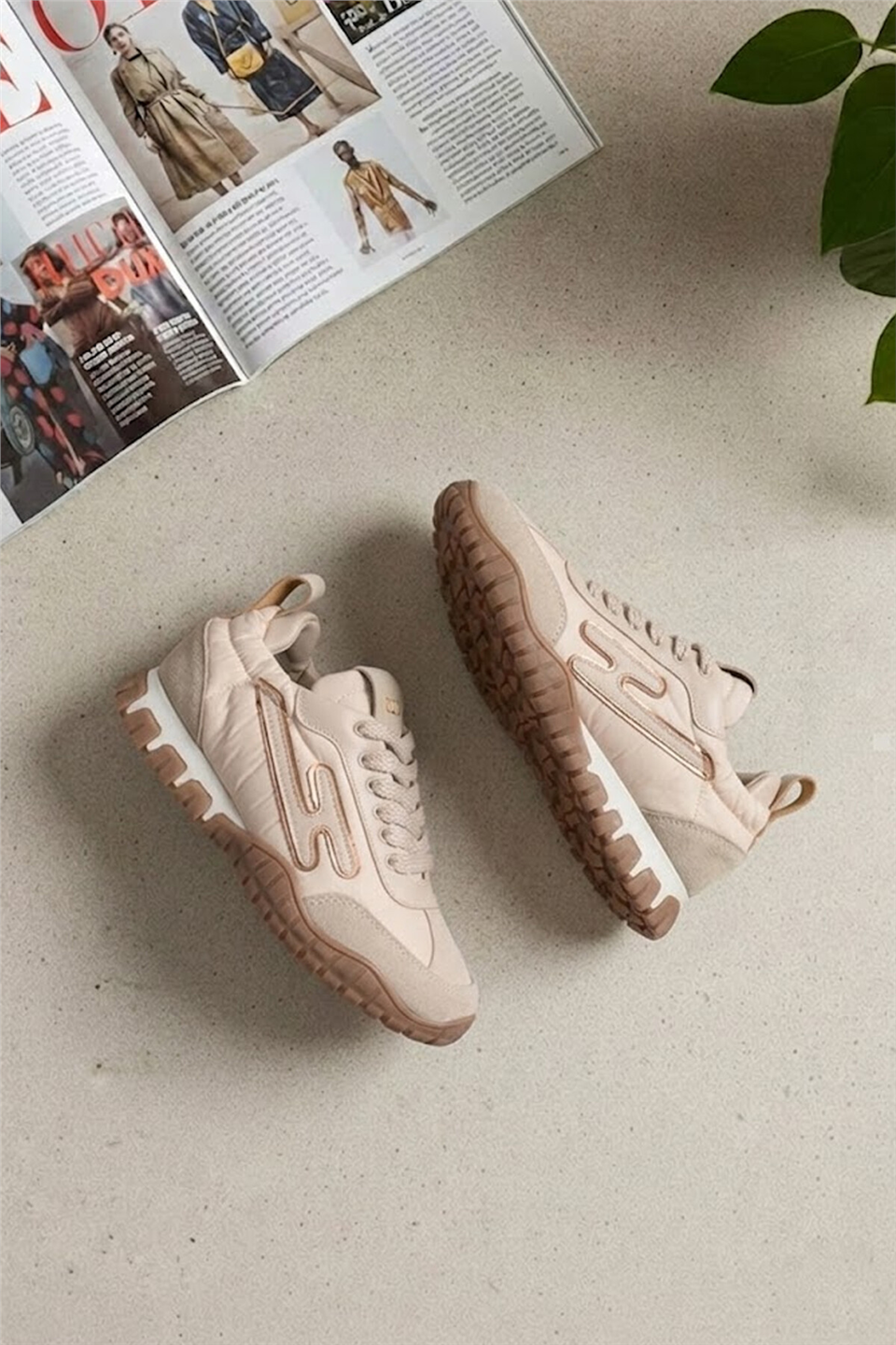 Elit BTFLRPRS-211 Kadın Klasik Sneaker Bej