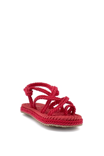 Elit BtnMrt05T Kadın Sandalet Kırmızı