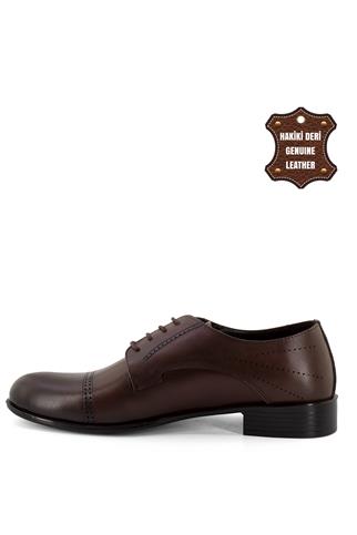 Elit BtnZIO01C Erkek Hakiki Deri Klasik Ayakkabı Kahverengi