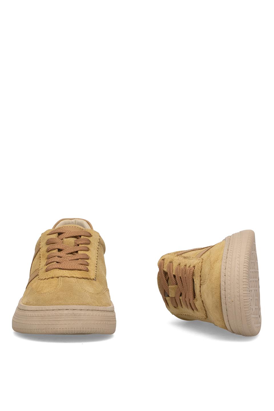 Elit Damarielle Kadın Hakiki Deri Casual Ayakkabı Hardal