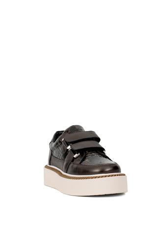 Elit DK34119 Kadın Hakiki Deri Klasik Sneaker Kahverengi