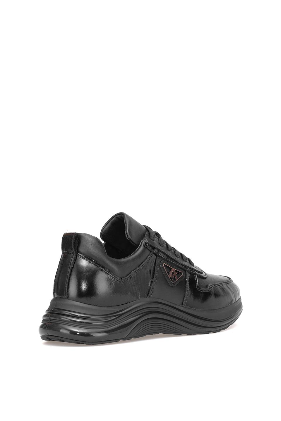 Elit ERLALB721 Erkek Hakiki Deri Ortopedik Casual Ayakkabı Siyah