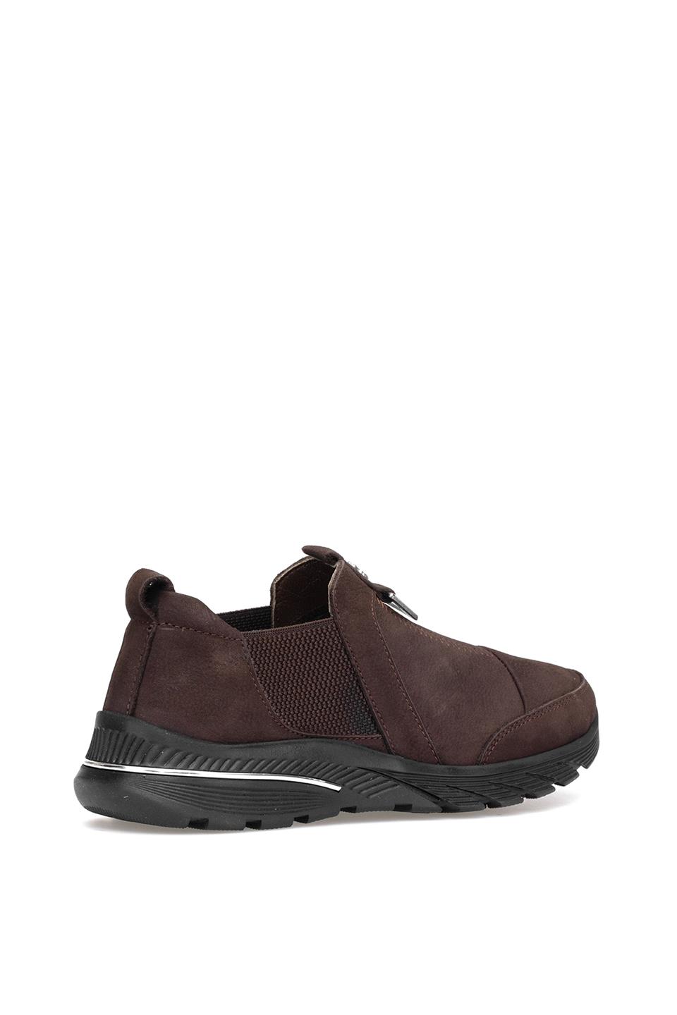 Elit ERLPLV028-D-F Kadın Hakiki Deri Ortopedik Casual Ayakkabı Kahverengi