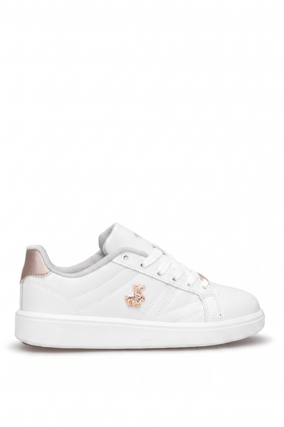 Elit. ASOZREBEKA Kadın Klasik Sneaker Beyaz - Altın