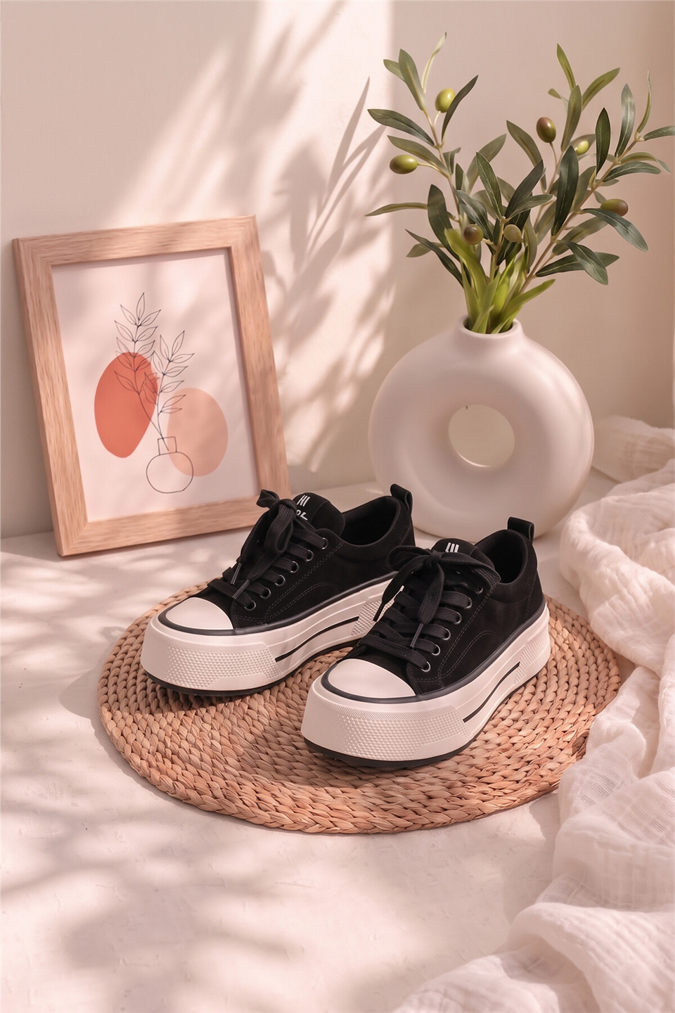 Elit HML262-1109 Kadın Klasik Sneaker Siyah
