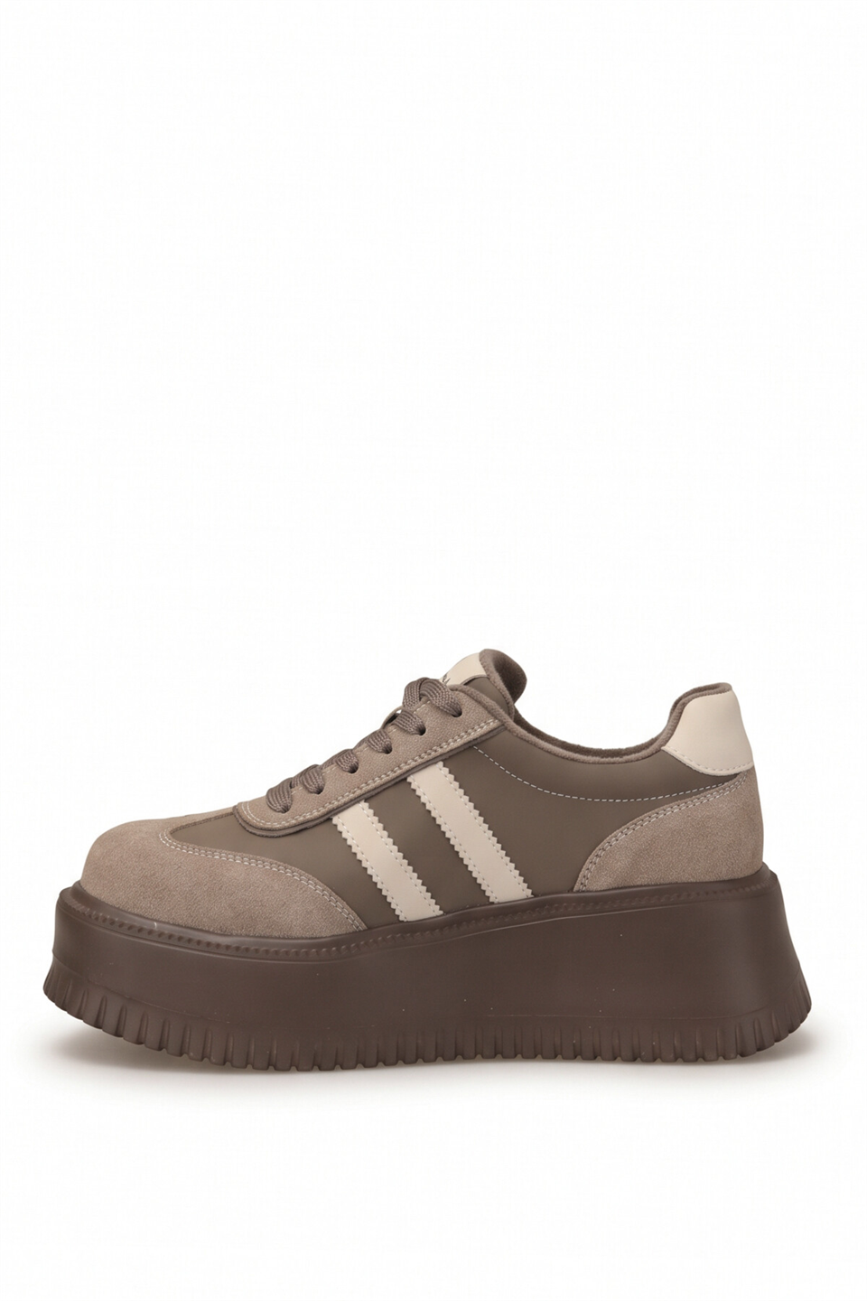 Elit HML262-1117 Kadın Klasik Sneaker Kahverengi