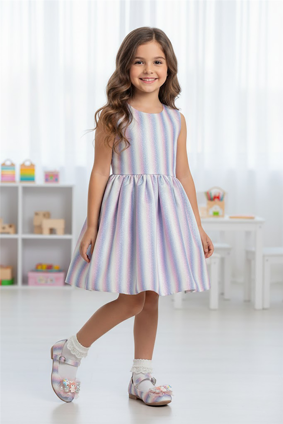 Elit HY-P-506-26Y Patik Kız Çocuk Babet Mor