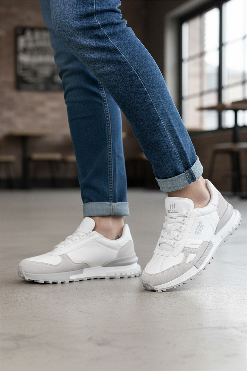 Elit IKZ8089 Erkek Klasik Sneaker Beyaz