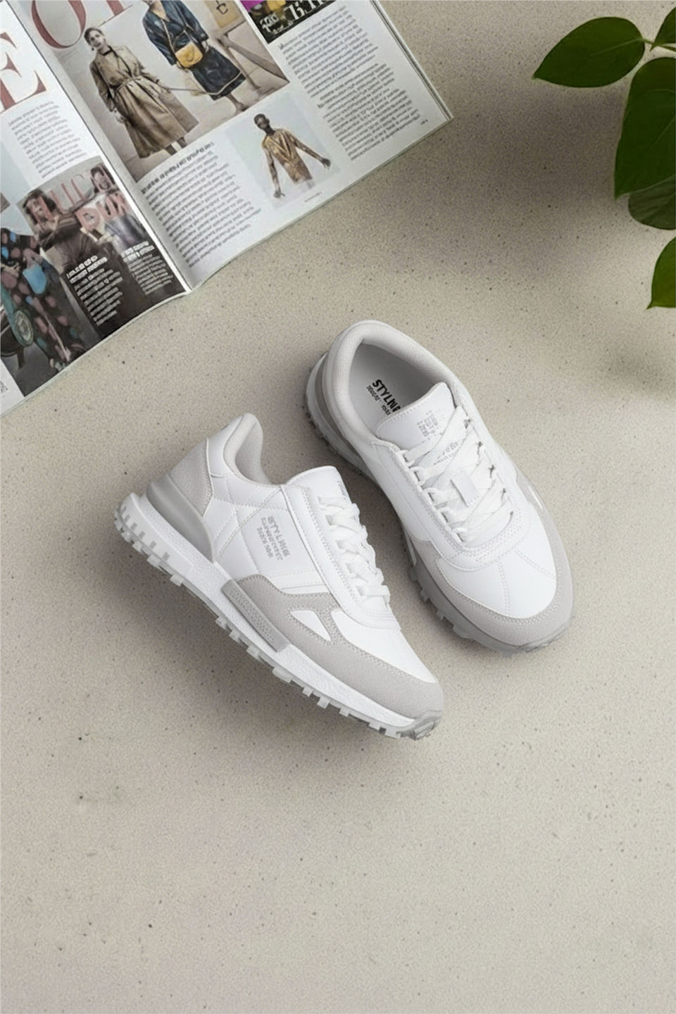 Elit IKZ8089 Erkek Klasik Sneaker Beyaz