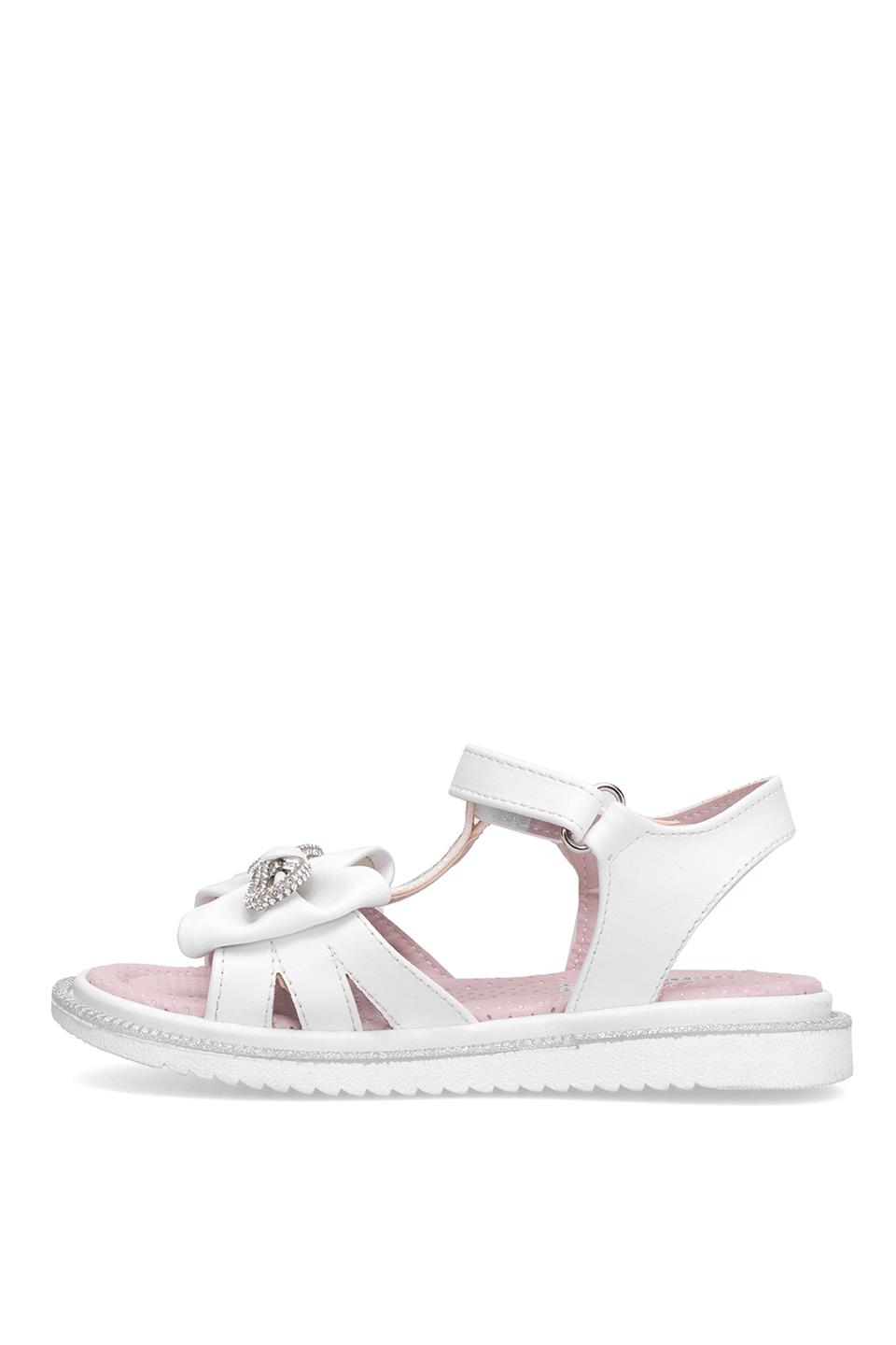Elit J-P-600-25Y Patik Kız Çocuk Düz Sandalet Beyaz