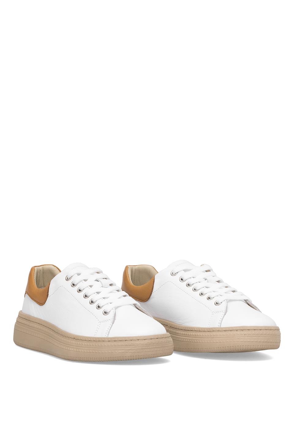 Elit Kiona Kadın Hakiki Deri Casual Ayakkabı Beyaz