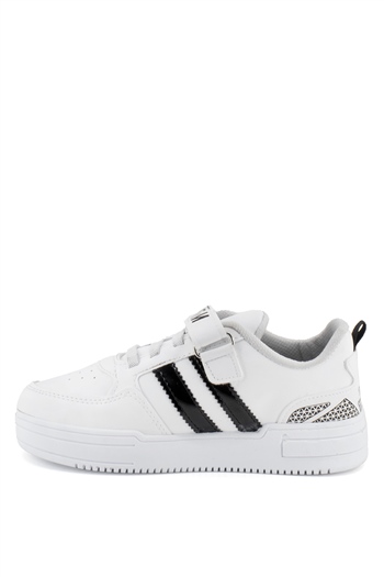 Elit Klas007C Filet Erkek Çocuk Spor Ayakkabı Beyaz - Siyah
