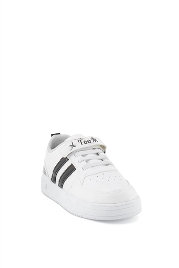 Elit Klas007C Filet Erkek Çocuk Spor Ayakkabı Beyaz - Siyah