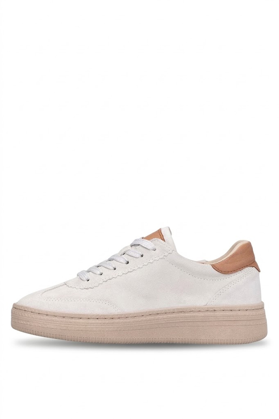Elit KOC19433 Kadın Hakiki Deri Klasik Sneaker Beyaz