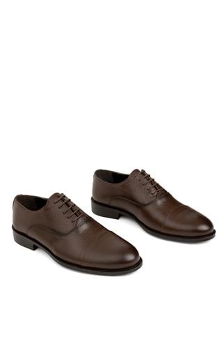 Elit MABR610-1C Erkek Hakiki Deri Klasik Ayakkabı Kahverengi