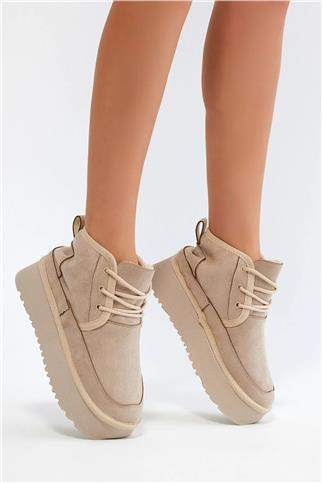 Elit MRT101S Kadın Düz Bot Bej