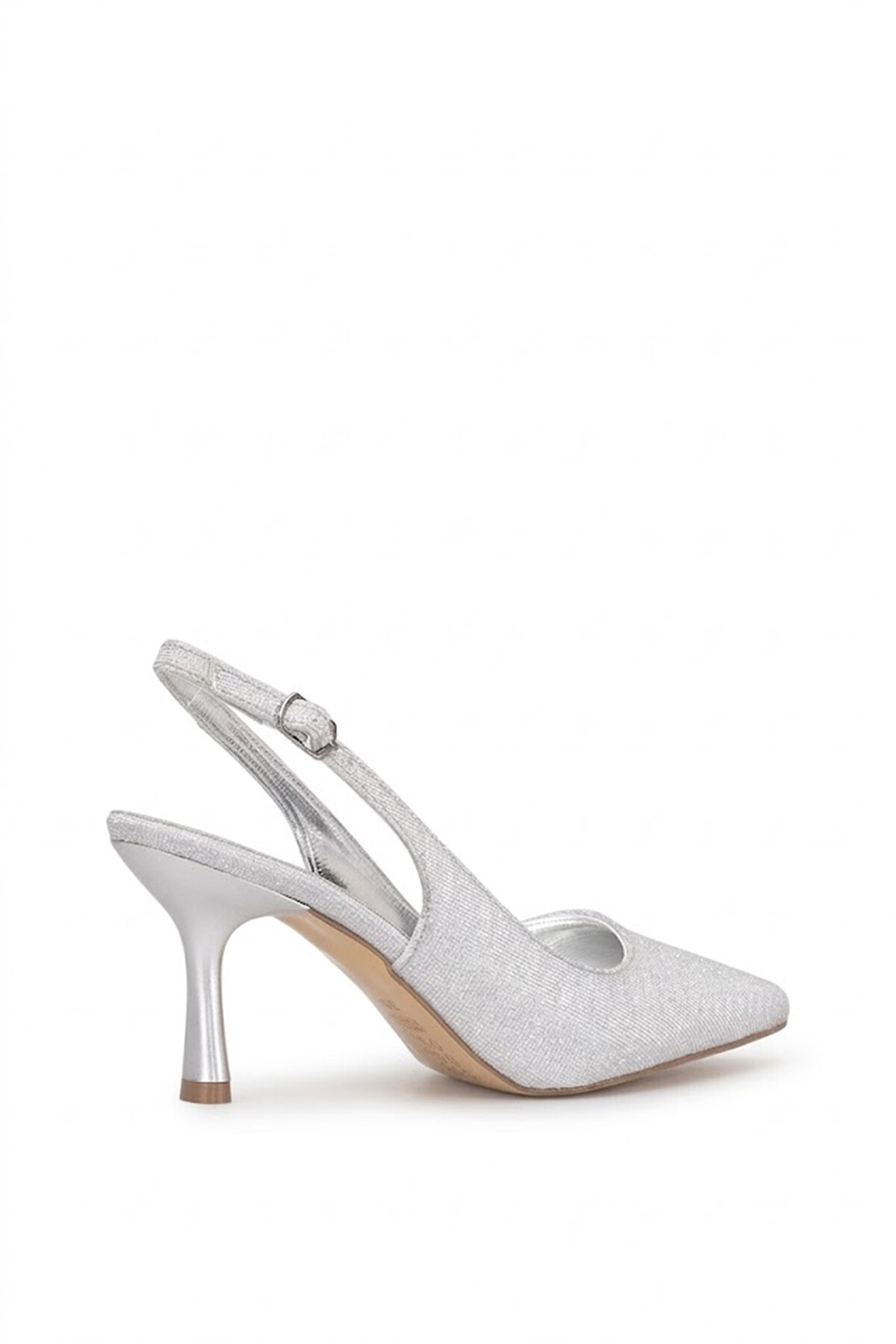 Elit MST1170ZS Kadın Klasik Topuklu ayakkabı Gümüş
