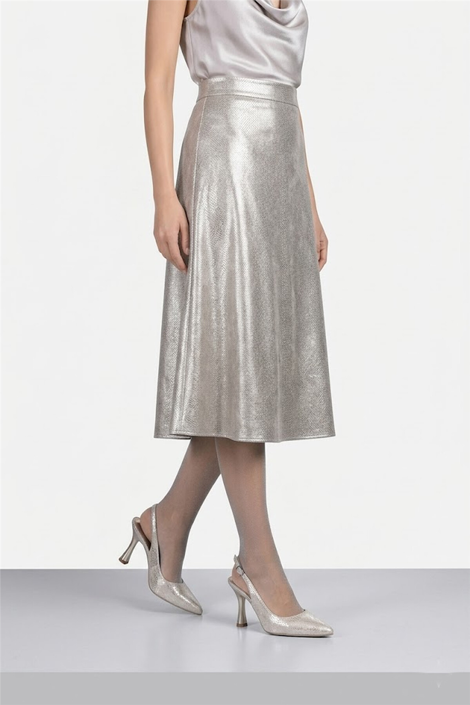 Elit MST1370ZS Kadın Klasik Topuklu ayakkabı Altın