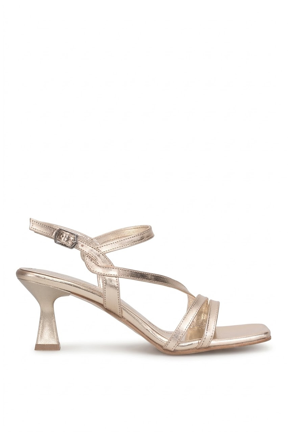 Elit MST954C Kadın Klasik Topuklu ayakkabı Altın