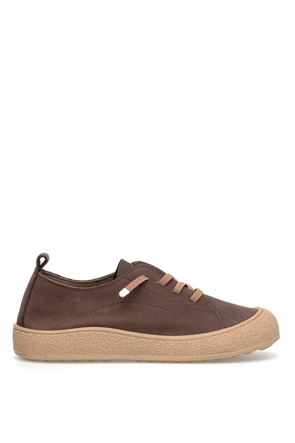Elit MY-232 Kadın Hakiki Deri Casual Ayakkabı Kahverengi