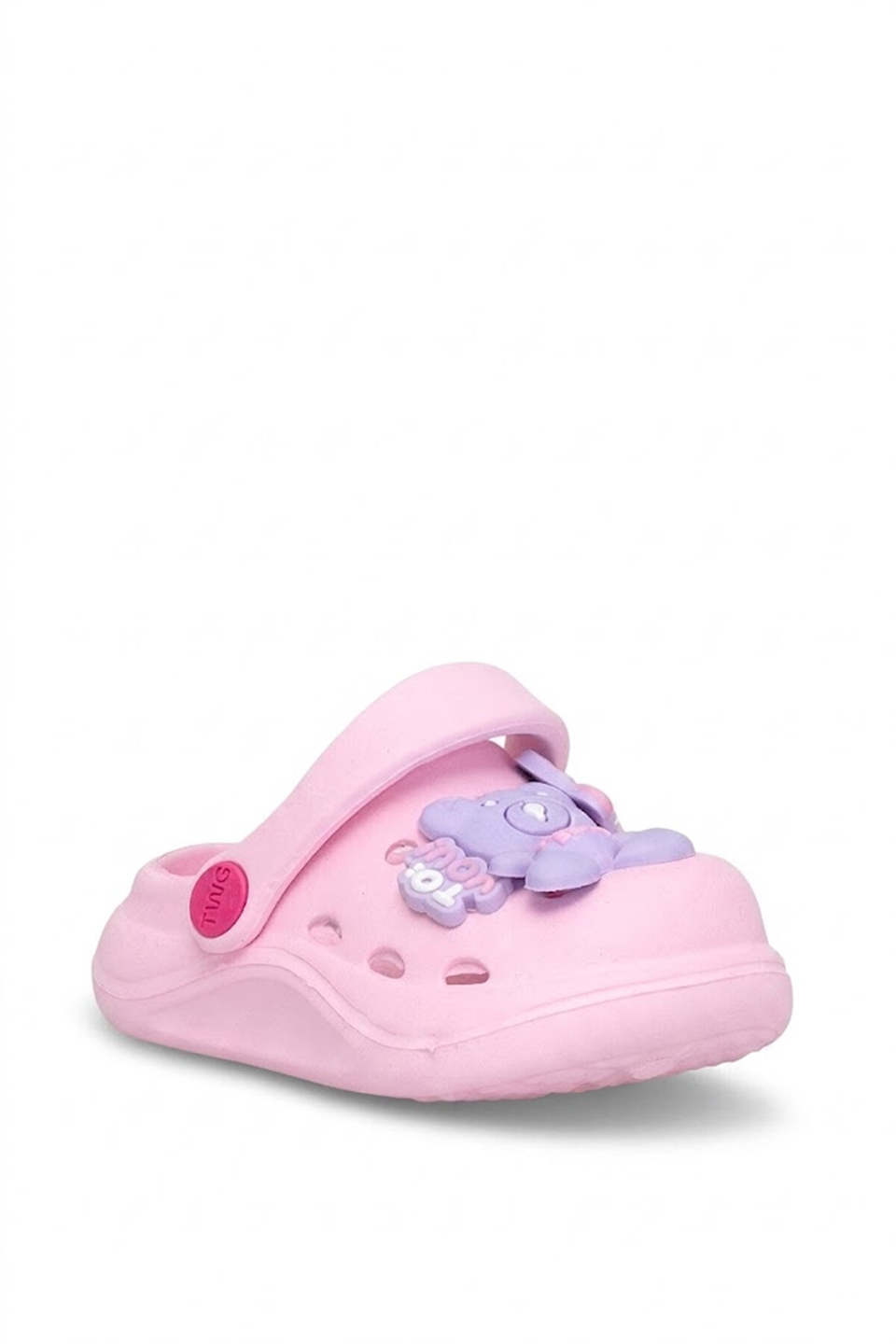Elit MYS303 Bebe Kız Çocuk Emojili Sabo Terlik Pembe
