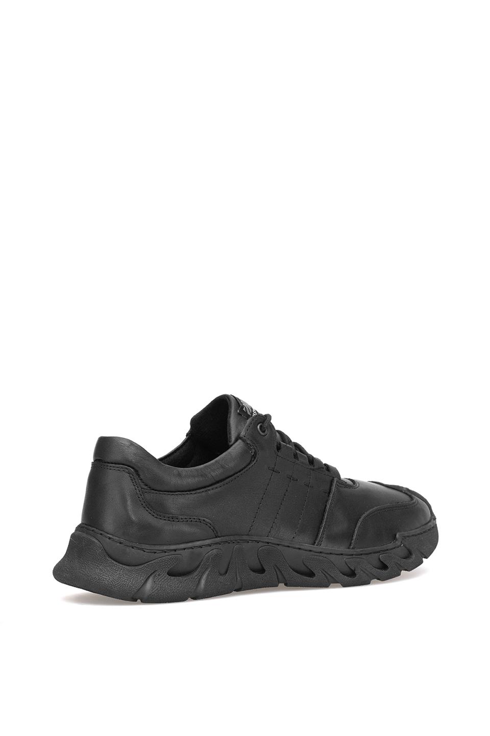 Elit MZV295C Erkek Hakiki Deri Casual Ayakkabı Siyah